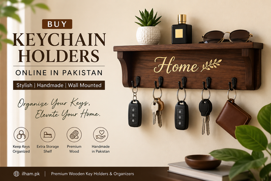 Buy Keychain Holders Online in Pakistan | Stylish Wooden Key Holders & Wall Organizers