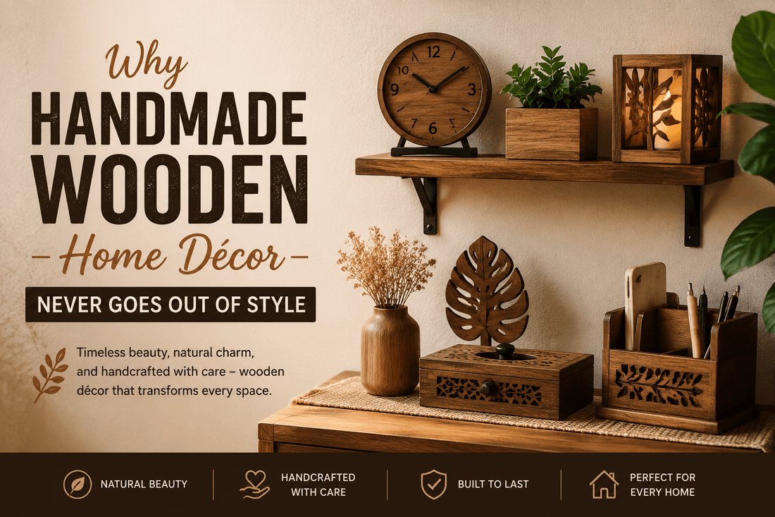 Why Handmade Wooden Home Décor Never Goes Out of Style - ilham.pk - ilham - Crafted by Hands, Perfected by Heart