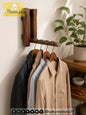 Mini Wooden Wall Mounted Hanger for 4 Clothes Hangers - Ilham Creations