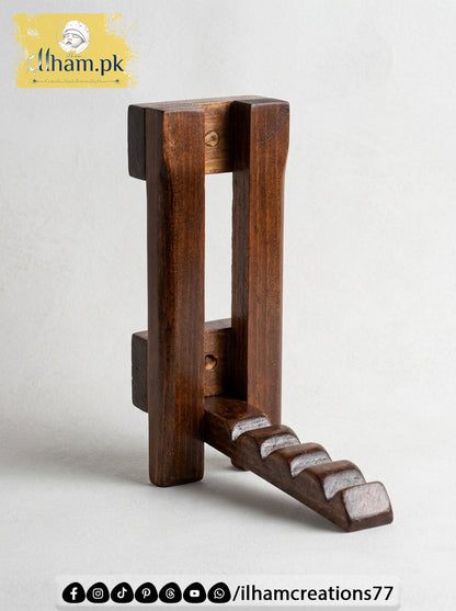 Mini Wooden Wall Mounted Hanger for 4 Clothes Hangers - Ilham Creations