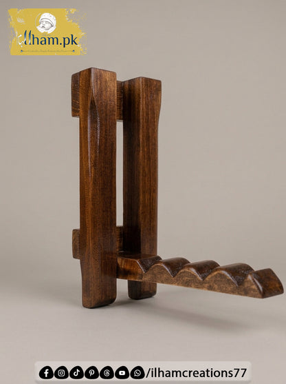 Mini Wooden Wall Mounted Hanger for 4 Clothes Hangers - Ilham Creations