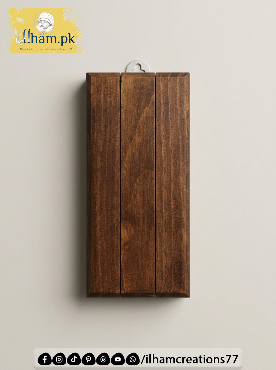 Mini Wooden Wall Mounted Hanger for 4 Clothes Hangers - Ilham Creations