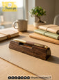 Wooden Flat Pen Stand for Office Table - ilham Creations