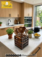 Wooden Spoon Holder Kitchen Organizer | ilham.pk