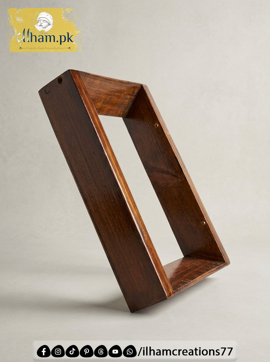 Wooden Wall Mounted Book Stand by ilham Creations