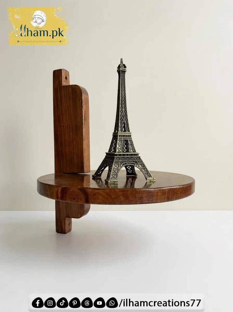 Full Moon Floating Wall Mounted Wooden Shelf – ilham Creations - ilham Creations