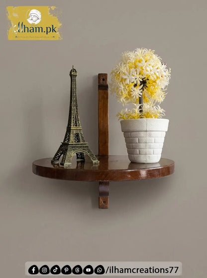 Full Moon Floating Wall Mounted Wooden Shelf – ilham Creations - ilham Creations