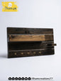 Handcrafted Wooden Key Holder with Storage Shelf & Flower Hanger | ilham.pk - ilham Creations