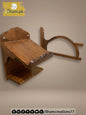 Hidayah Wooden Quran and Prayer Mat Organizer with Book Shelf and Tasbih Hanger - ilham Creations - ilham Creations