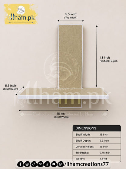 Lamination Sheet Wall Mounted Storage Shelf Home Decor - ilham Creations - ilham Creations