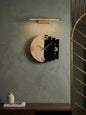 Luna Arc Modern Wooden Wall Clock | Premium Black & Natural Wood Wall Decor | ilham.pk - ilham - Crafted by Hands, Perfected by Heart