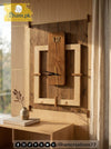 Modern Minimalist Handmade Wooden Wall Clock for Home or Office | ilham.pk