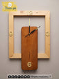 Natural Wood Open Frame Wall Clock | Wooden Wall Clock Pakistan - ilham Creations - ilham Creations