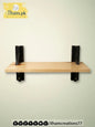 NoirNest Wooden Wall Shelf – 20x7 Inch Handmade Wooden Shelf - ilham Creations - ilham Creations