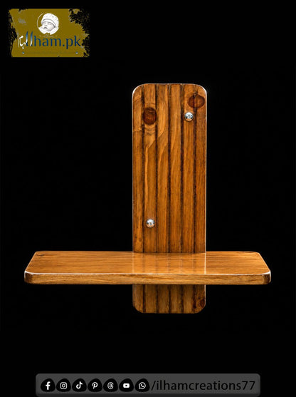 Premium Wall Mounted Solid Wooden Floating Shelf | Ilham.pk - ilham Creations