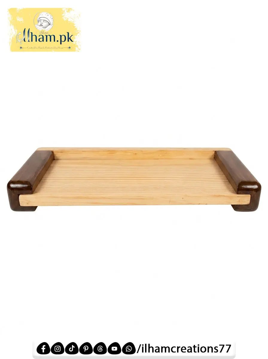 TimberAura 18x7 Inch Wooden Wall Shelf - Handmade Rustic Wood Decor - ilham Creations - ilham Creations