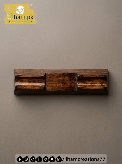 Wooden Flat Pen Stand for Office Table - ilham Creations - ilham Creations