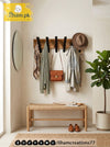 Wooden Multipurpose Wall Mounted 5 Hook Hanger for Coat, Cloths, Cap etc | ilham.pk